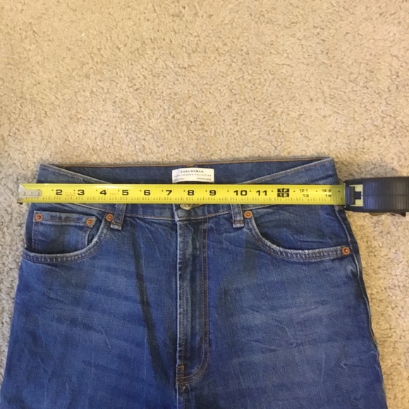 Zara Straight Fit High Waste Denim - Picture 6 of 8
